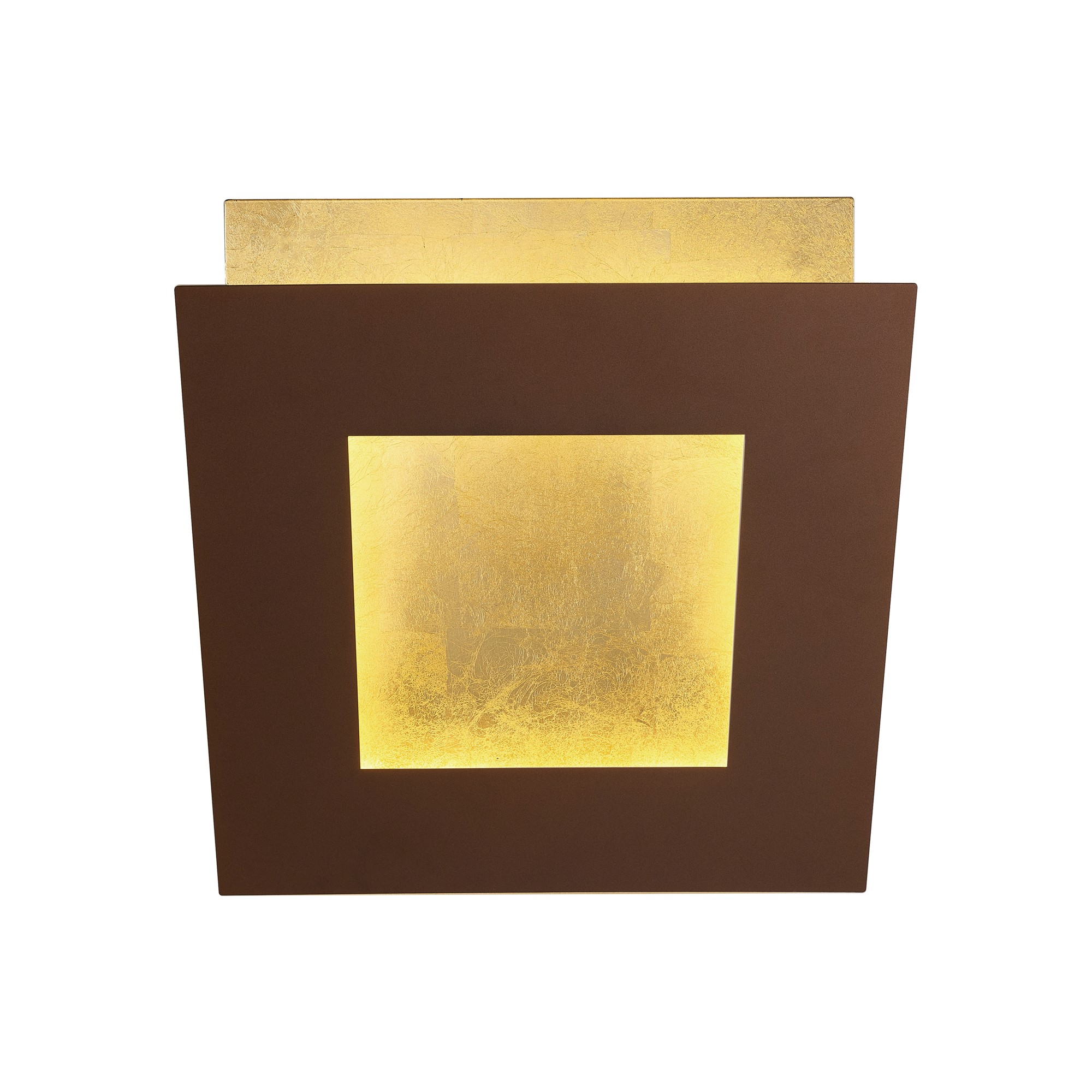 M8121  Dalia 22cm Wall Lamp 24W LED Gold/Rust Brown